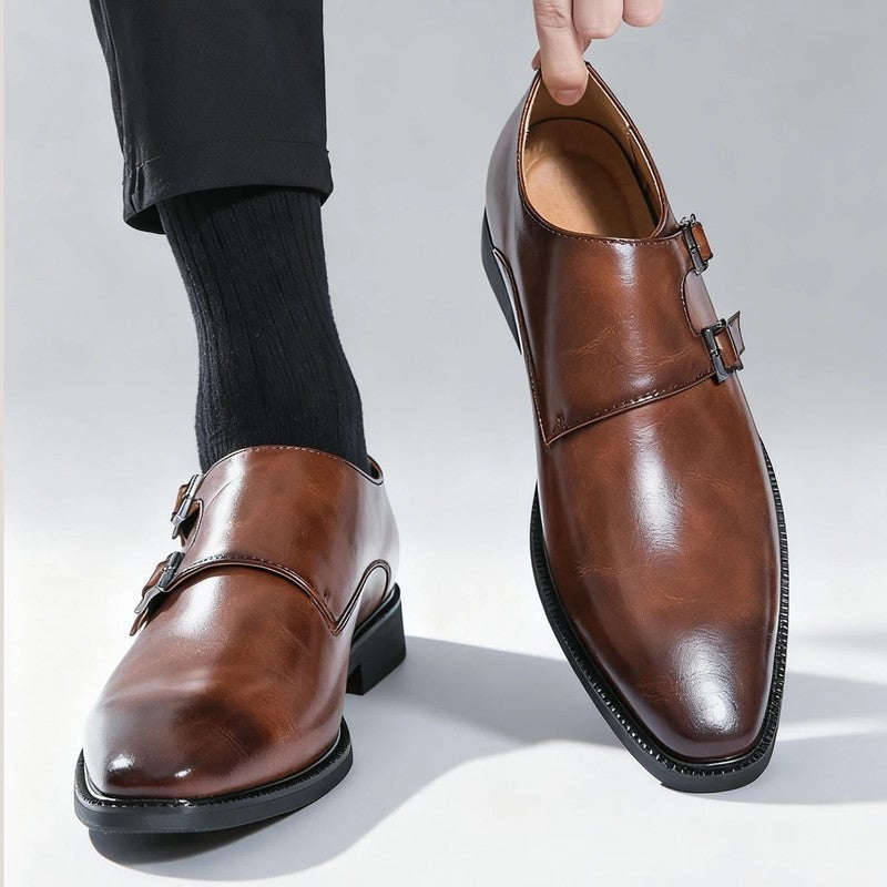Rovelle Double Monk Strap Dress Shoes