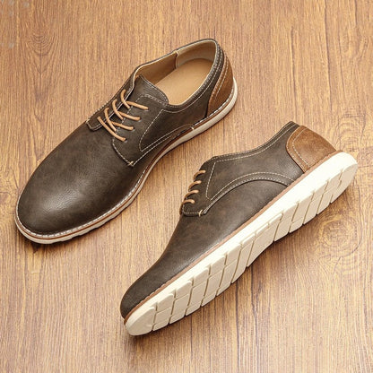 Rovino Relaxed Low-Top Derby Shoes