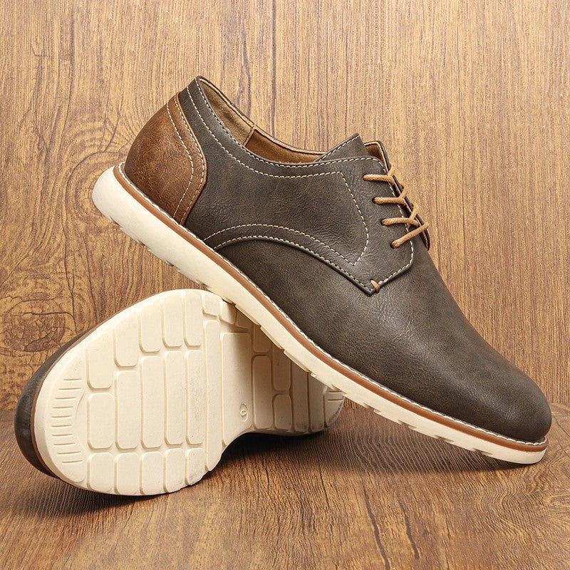 Rovino Relaxed Low-Top Derby Shoes