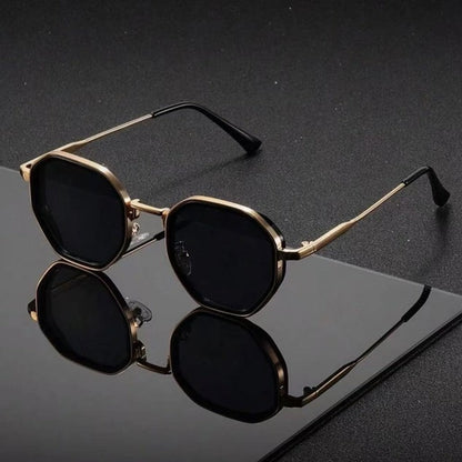 Veyron Geometric Metal Frame Sunglasses